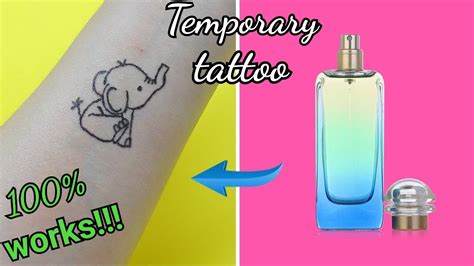 how to make fake tattoo with perfume|make your own temporary tattoo.